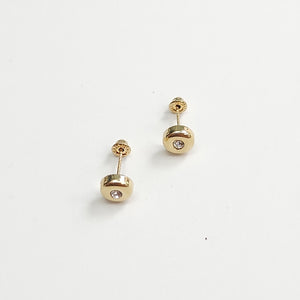BROQUELES BROQUEL C CIRCONIA 14K 0.27 GR (NUEVO)