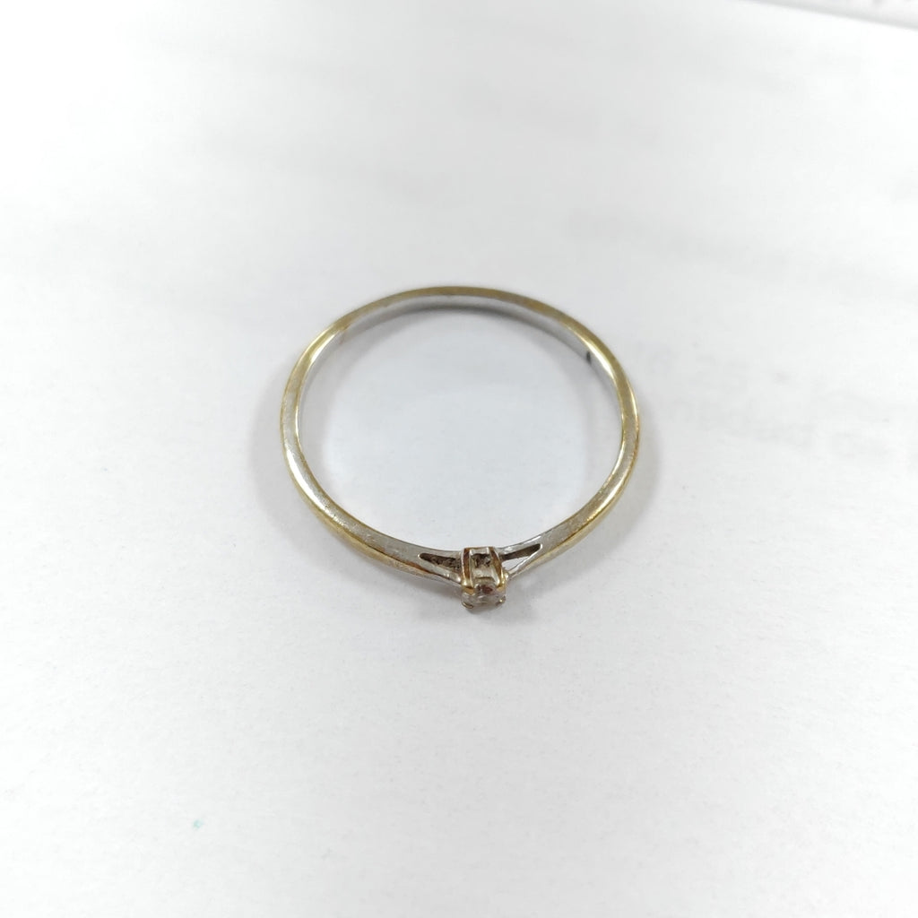 SOLITARIO ORO, ORO BLANCO 14 K 0.9 GRMS (SEMINUEVO)