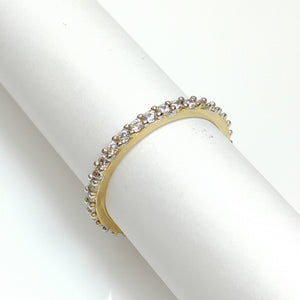 ANILLO ANILLITO CHURUMBELA C CIRCONIAS 14K 6.5 TALLA 1.9 GR (NUEVO)