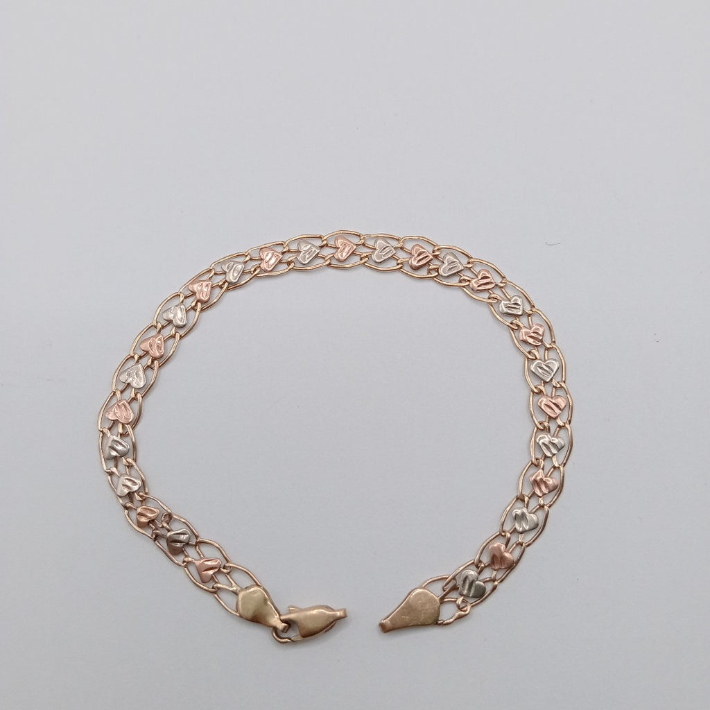 PULSERA ORO COMBINADO 10 K 3.5 GRMS (SEMINUEVO)