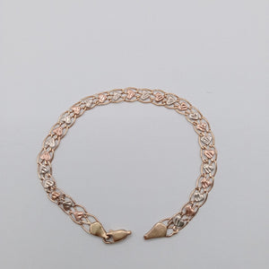 PULSERA ORO COMBINADO 10 K 3.5 GRMS (SEMINUEVO)