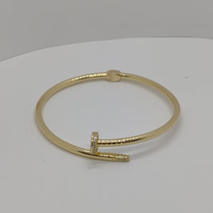 PULSERA RIGIDA ORO 14 K 6.4 GRMS (SEMINUEVO)