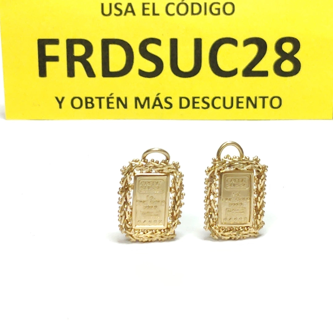 ARETES PAR ORO 10 K 4.5 GRMS (SEMINUEVO)