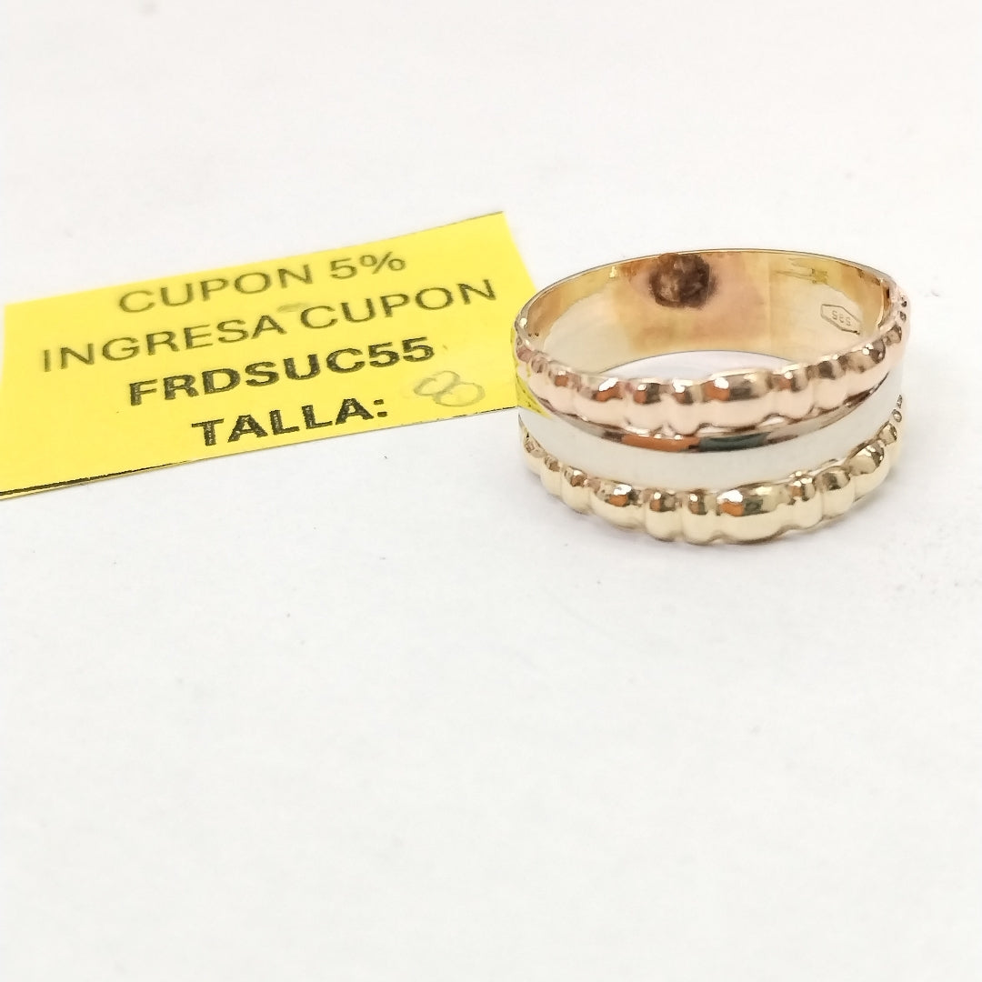 ANILLITO ORO COMBINADO 14 K 3,30 GRMS (SEMINUEVO)