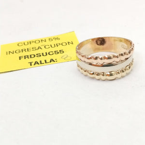 ANILLITO ORO COMBINADO 14 K 3,30 GRMS (SEMINUEVO)