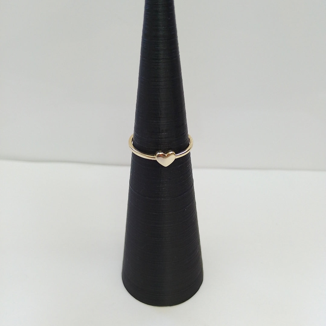 ANILLOS ANILLITO FIG CORAZON 10K TALLA 8 1.1 GR (NUEVO)
