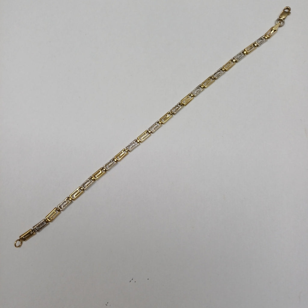 PULSERA ORO, ORO COMBINADO 14 K 3.2 GRMS (SEMINUEVO)