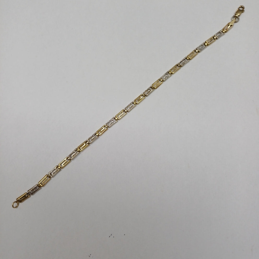 PULSERA ORO, ORO COMBINADO 14 K 3.2 GRMS (SEMINUEVO)