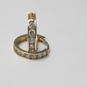 ARRACADAS PAR ORO 14 K 1.5 GRMS (SEMINUEVO)