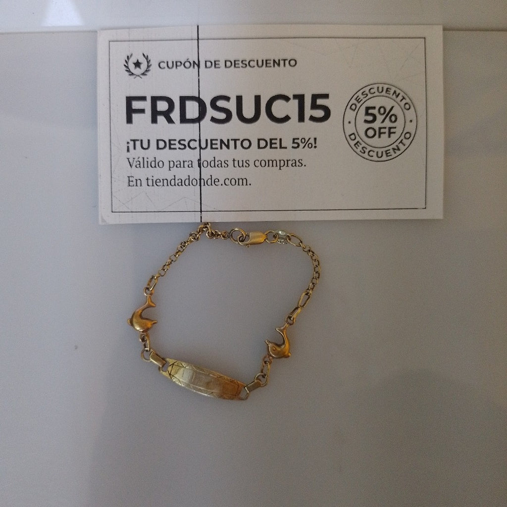 ESCLAVA ORO 14 K 3.1 GRMS (SEMINUEVO)