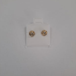 BROQUELES BROQUEL FIG BOTON C CIRCONIA 14K 0.2916 GR (NUEVO)