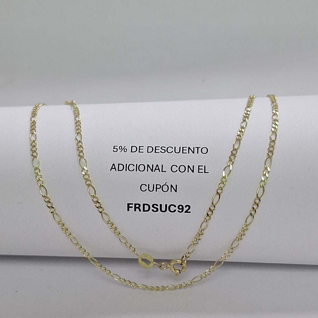 CADENA TEJIDO 3X1 14K 55 CM 2.3 GR (NUEVO)