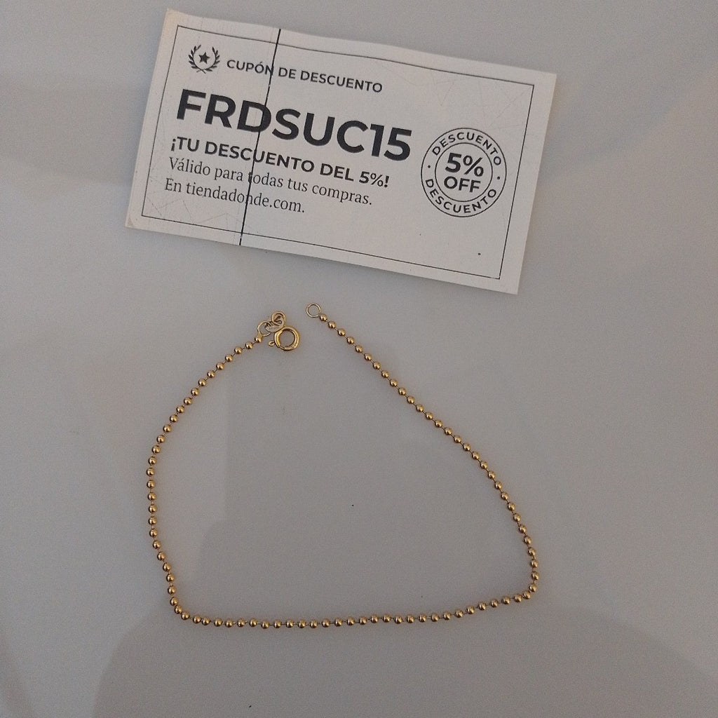 PULSERA ORO 14 K 3.2 GRMS (SEMINUEVO)