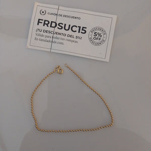 PULSERA ORO 14 K 3.2 GRMS (SEMINUEVO)