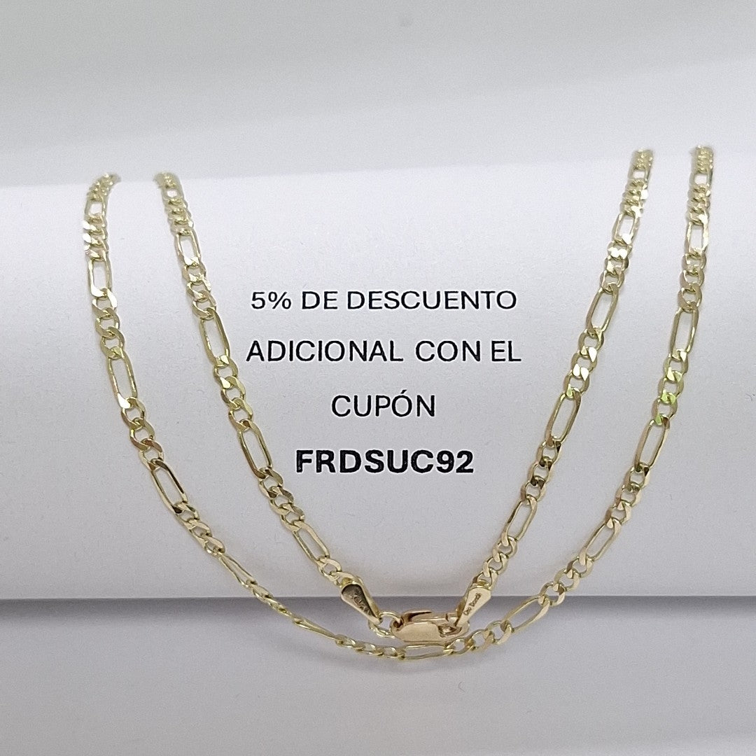 CADENA 3X1 14K 60 CM 5.4 GR (NUEVO)