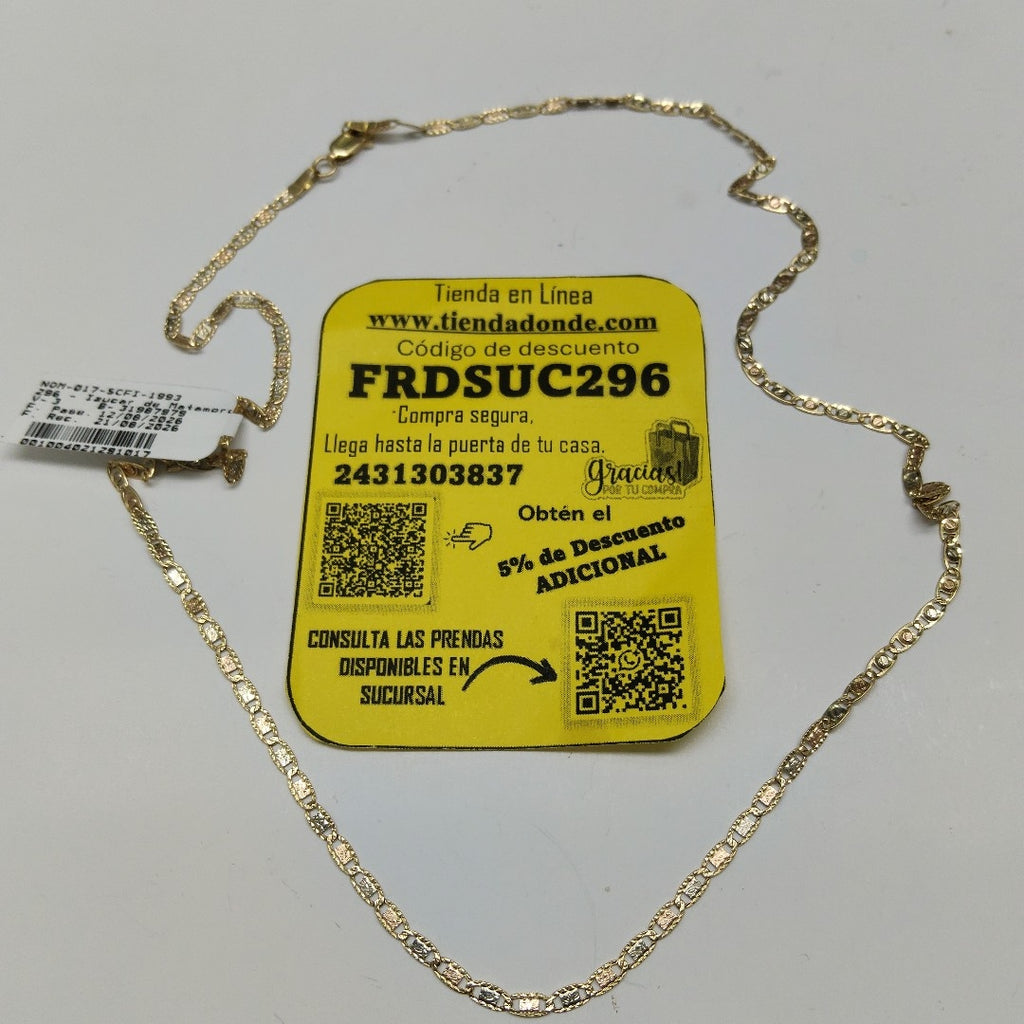 CADENA ORO 14 K 4.8 GRMS (SEMINUEVO)