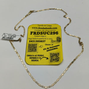 CADENA ORO 14 K 4.8 GRMS (SEMINUEVO)