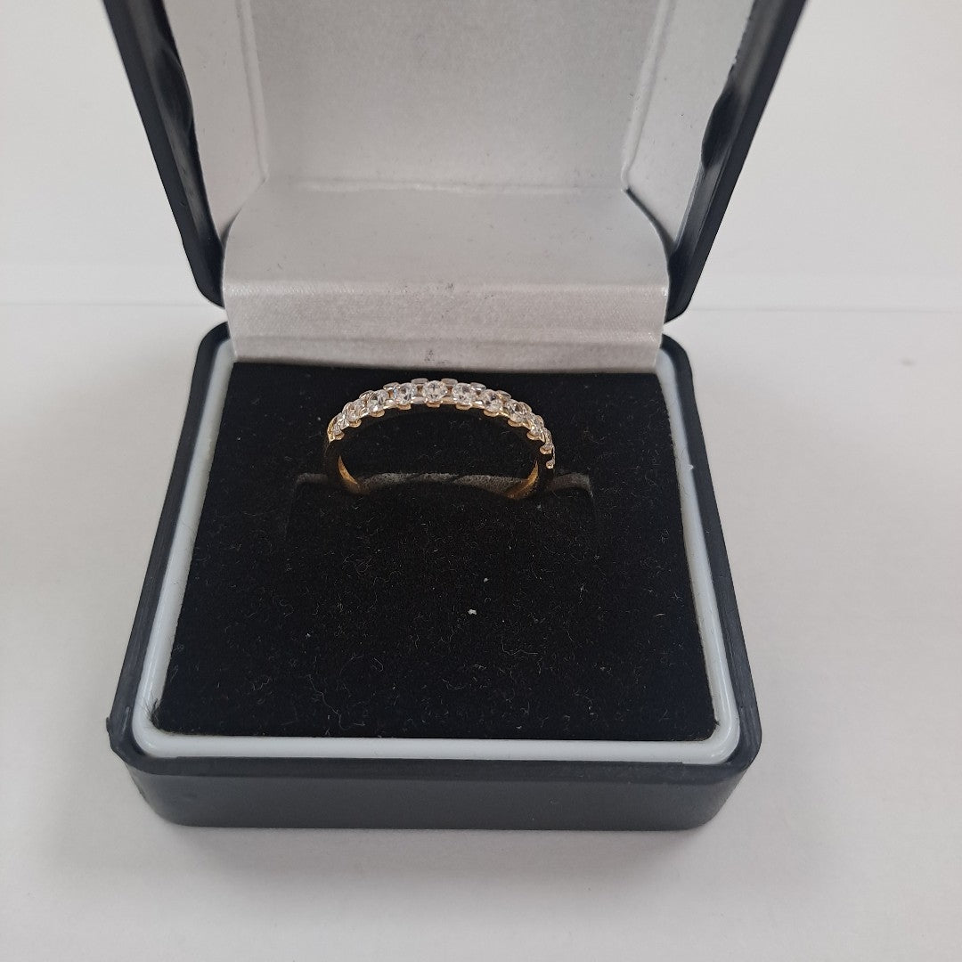 ANILLO ANILLITO MEDIA CHURUMBELA 14K 9 TALLA 2.3 GR (NUEVO)