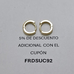 ARETES HUGGIE 14K 1.4 GR (NUEVO)