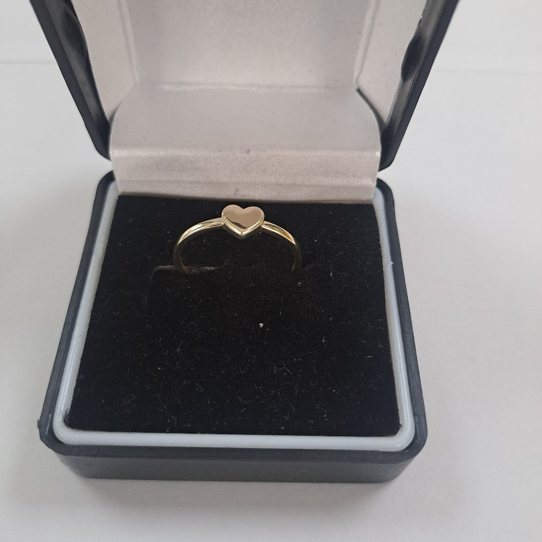 ANILLOS ANILLITO FIG CORAZON 10K TALLA 8 1.1 GR (NUEVO)