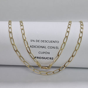 CADENA ESLABON 14K 55 CM 6.6 GR (NUEVO)