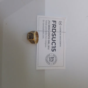 ANILLO DE GRADUACIÓN ORO 14 K 7.6 GRMS (SEMINUEVO)