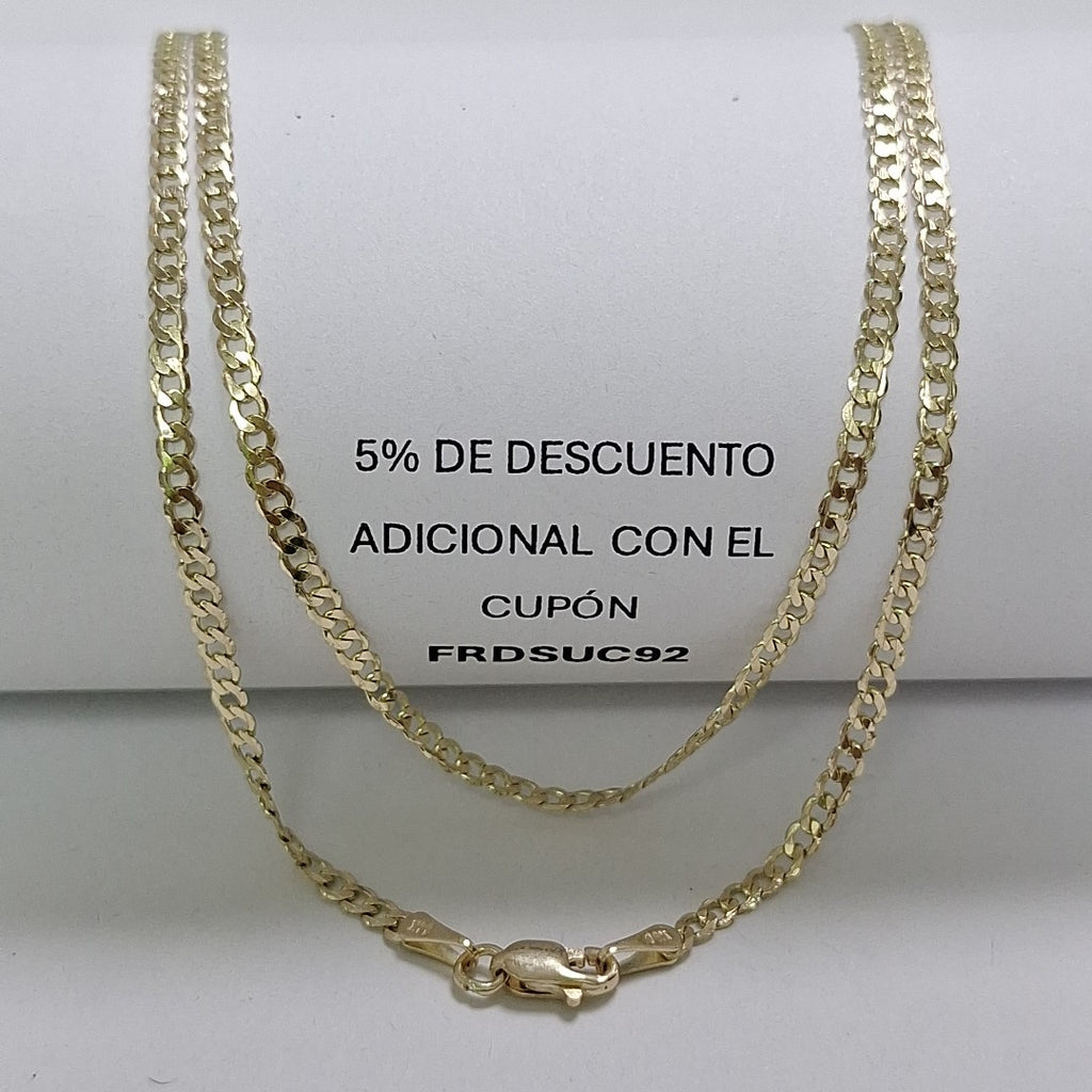 CADENA BARBADA 14K 55 CM 5.1 GR (NUEVO)