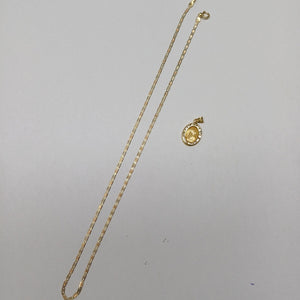 CADENA, DIJE ORO 10 K 2.4 GRMS (SEMINUEVO)