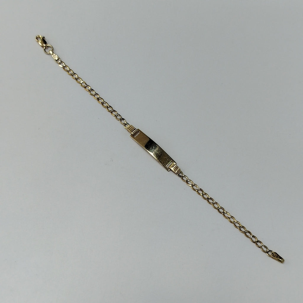 PULSERA ESCLAVA BARBADA 14K 16 CM 2.8 GR (NUEVO)