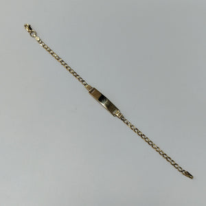 PULSERA ESCLAVA BARBADA 14K 16 CM 2.8 GR (NUEVO)