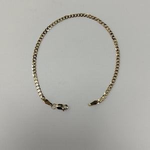 PULSERA TEJIDO BARBADA 14K 18 CM 2.1 GR (NUEVO)