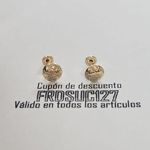 BROQUELES BROQUEL FIG BALON DE FUTBOL 14K 0.2387 GR (NUEVO)