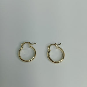 ARETES ARRACADA LISA 14K 1.8 GR (NUEVO)