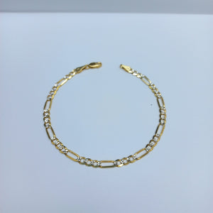 PULSERA 3X1 14K 21 CM 4.6 GR (NUEVO)
