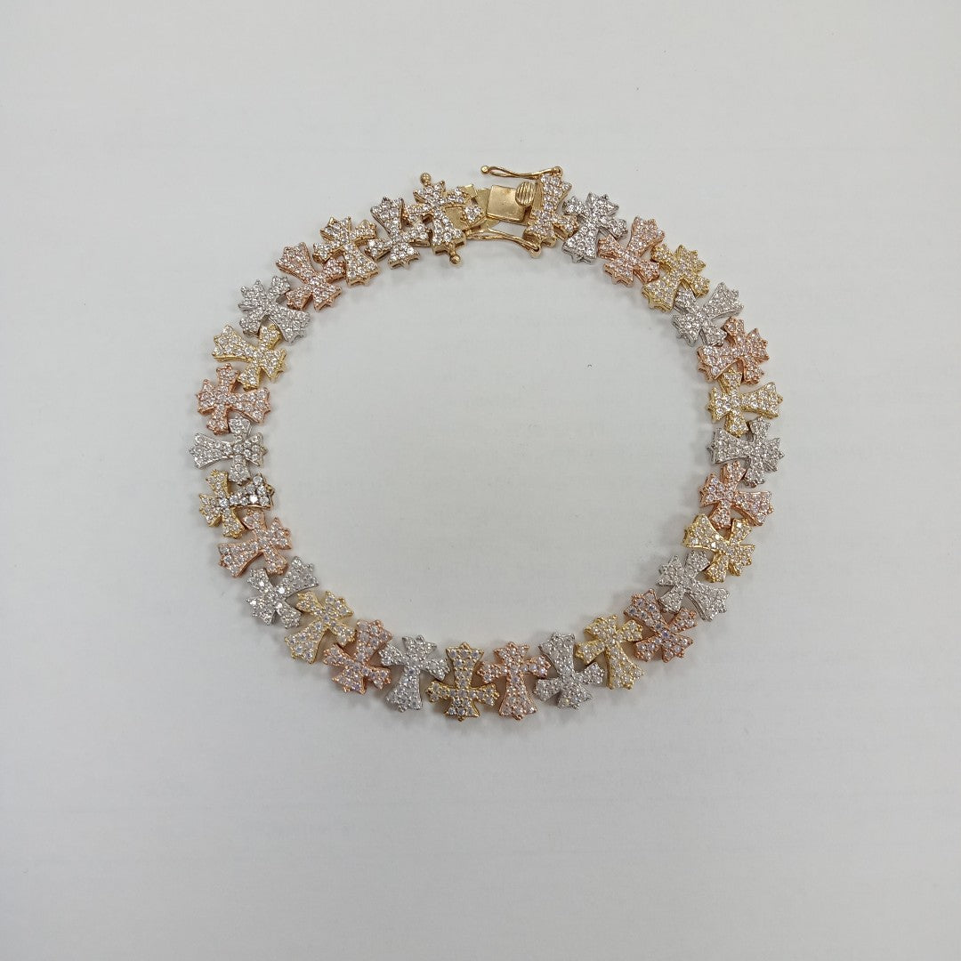 PULSERA ORO,ORO COMBINADO 14 K 16,20 GRMS (SEMINUEVO)