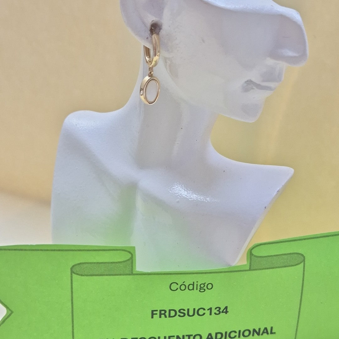 ARETES PAR ORO 10 K 1.6 GRMS (SEMINUEVO)