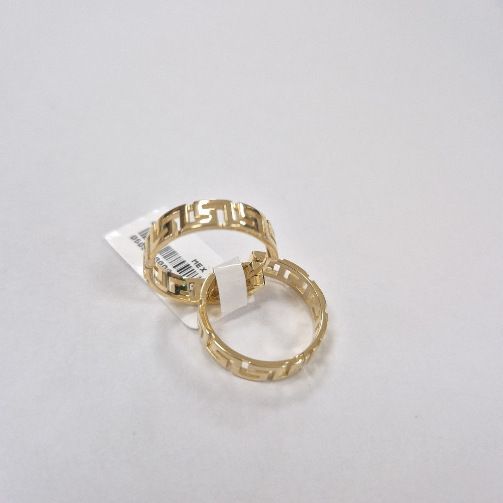 ARETES ARRACADA C GRECAS 14K 7.4 GR (NUEVO)