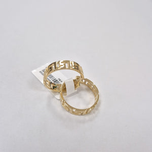 ARETES ARRACADA C GRECAS 14K 7.4 GR (NUEVO)