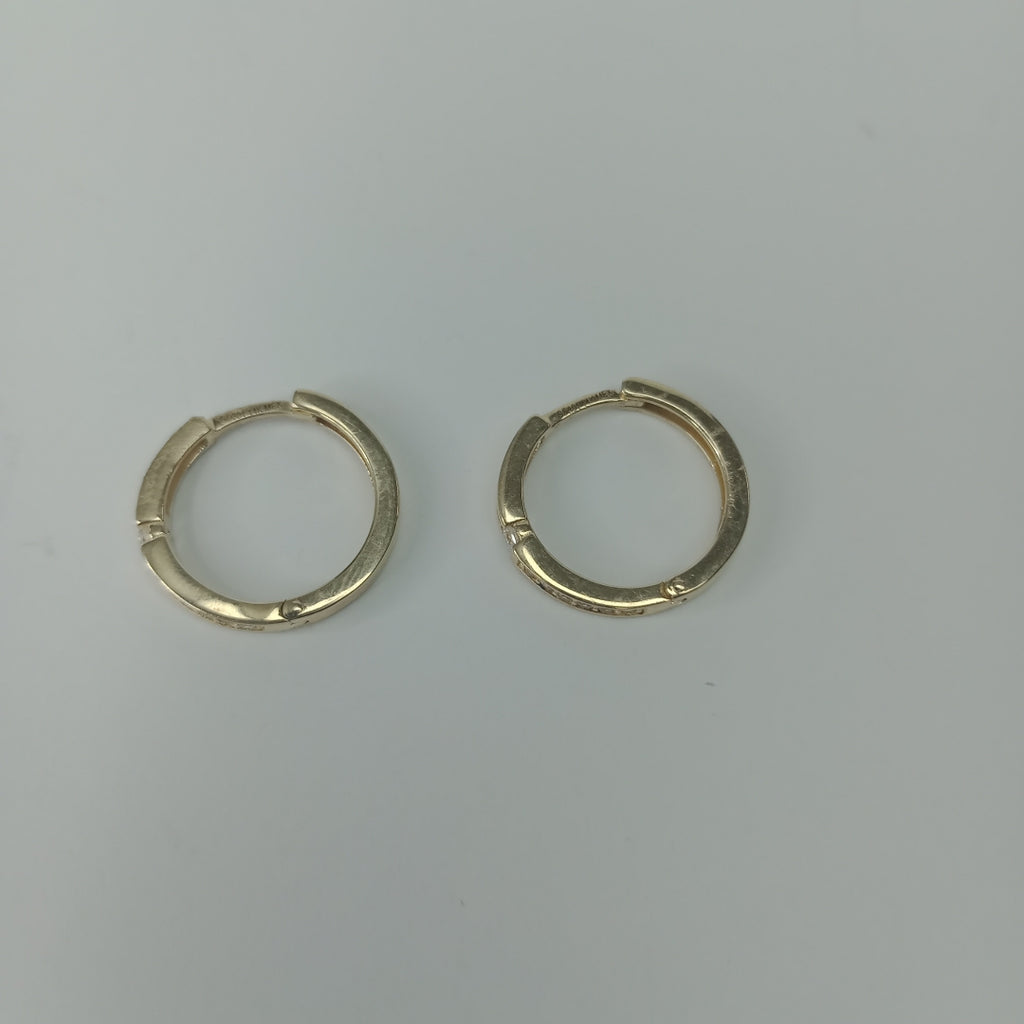 ARETES ARRACADAS LISAS 14K 2.3 GR (NUEVO)