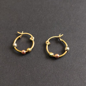 ARRACADAS PAR ORO COMBINADO 10 K 1,10 GRMS (SEMINUEVO)