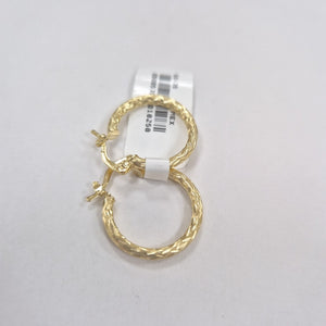 ARETES ARRACADAS LABRADAS 14K 2.1 GR (NUEVO)