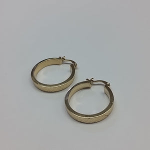 ARETES TEJIDO ARRACADAS FACETADAS 14K 3 GR (NUEVO)