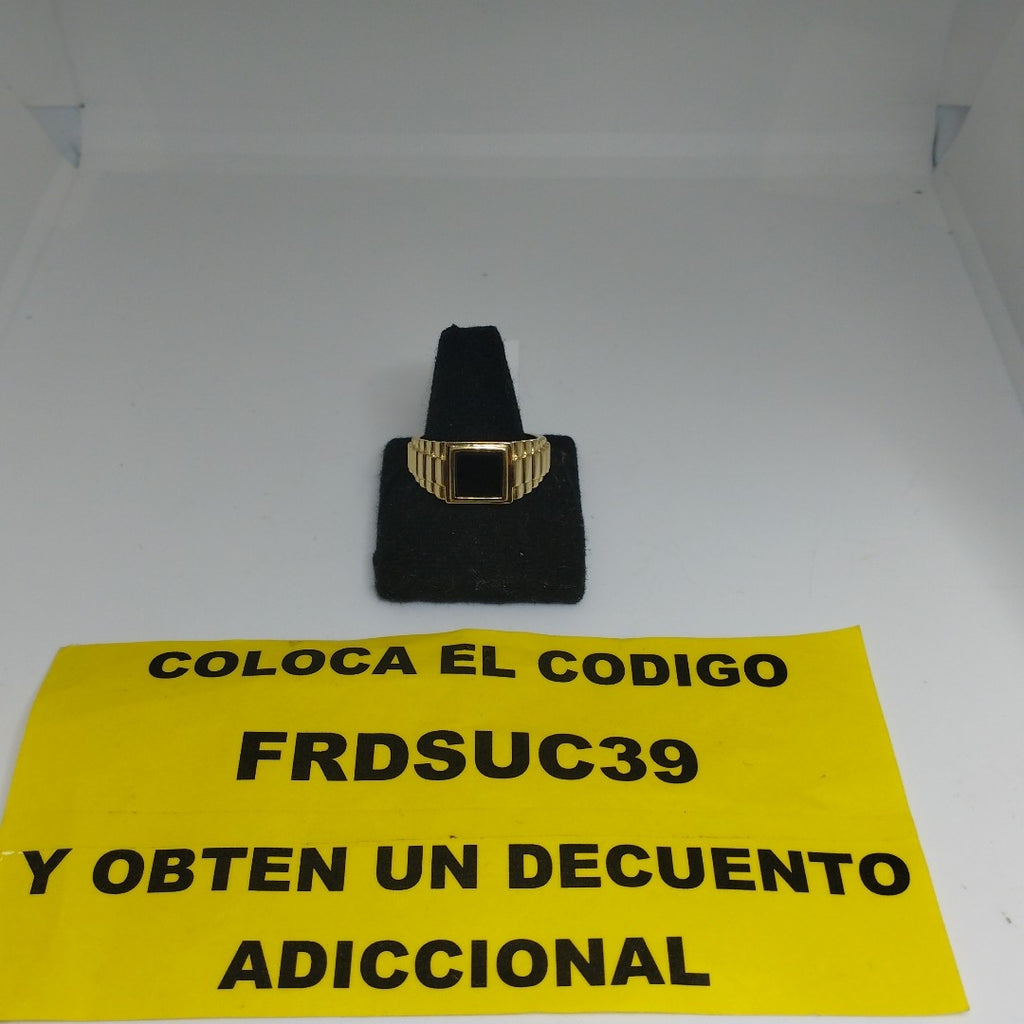 ANILLO C ONIX 14K 11.5 TALLA 9.2 GR (NUEVO)