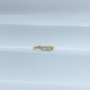 ANILLOS C CIRCONIAS 14K TALLA 9 0.9 GR (NUEVO)
