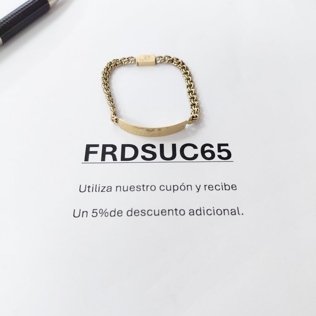 ESCLAVA ORO 14 K 5,60 GRMS (SEMINUEVO)