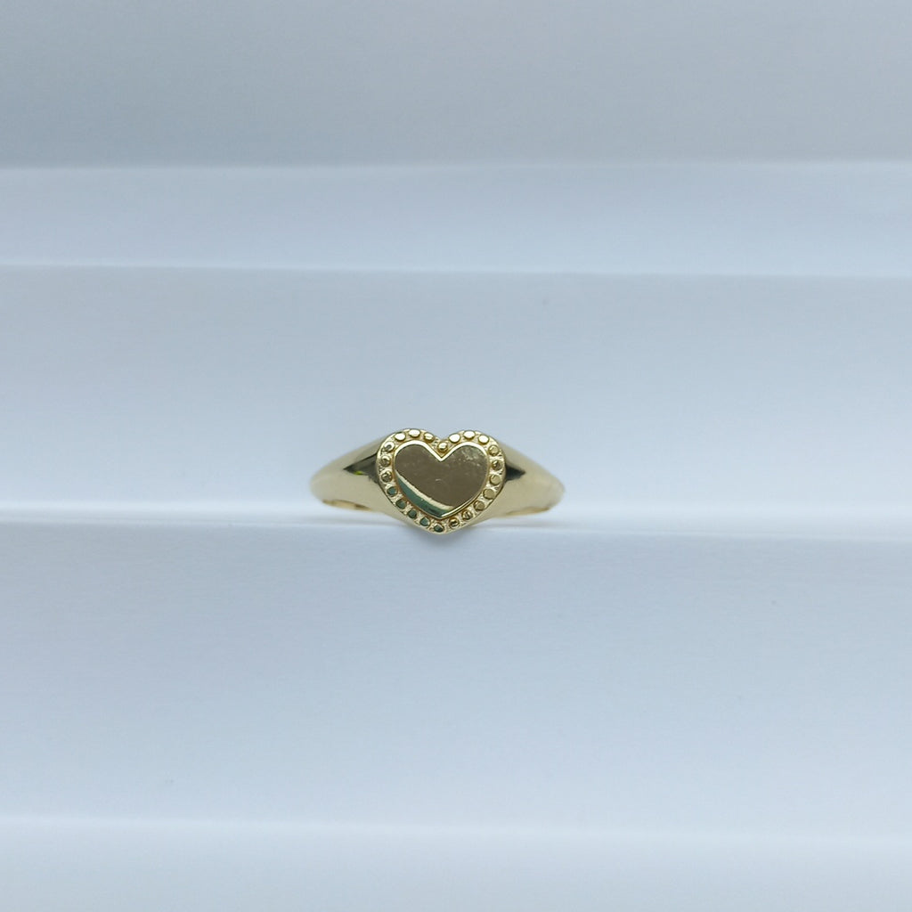 ANILLOS ANILLITO FIG CORAZON 10K TALLA 9 1.7 GR (NUEVO)