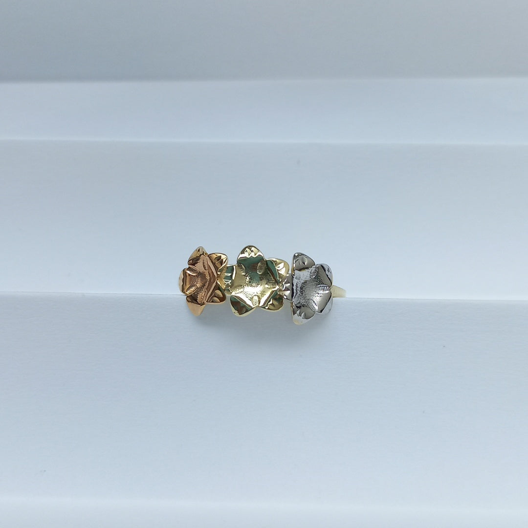ANILLOS ANILLITO FIG FLORES 10K TALLA 9 1.3 GR (NUEVO)
