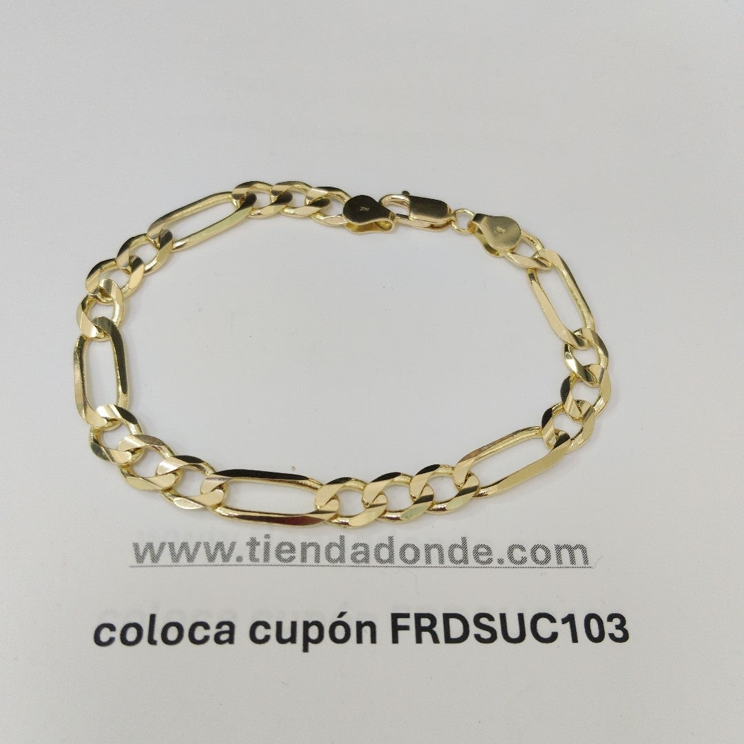 PULSERA 3X1 14K 21 CM 14.5 GR (NUEVO)