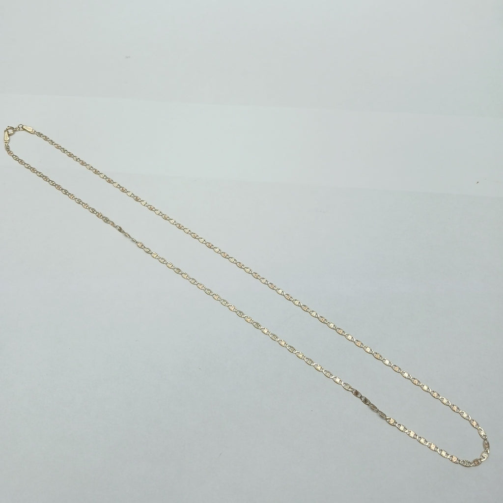 CADENAS TEJIDO GUCHI ORO 10K 55 CM 2.9 GR (NUEVO)