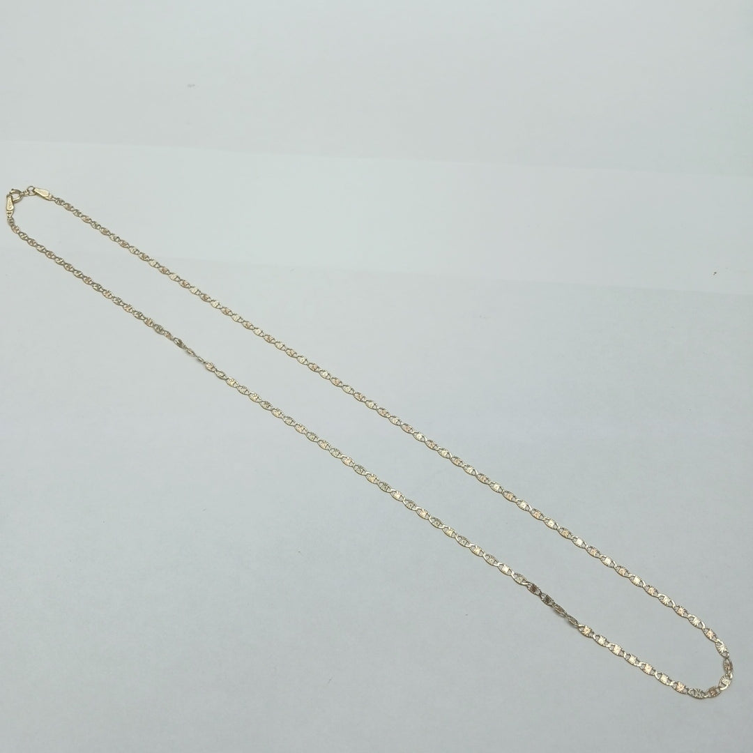 CADENAS TEJIDO GUCHI ORO 10K 55 CM 2.9 GR (NUEVO)